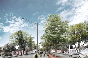 Gentileza Vista. Un bulevar con cantero central y bicisenda, similar al bulevar Freyre.