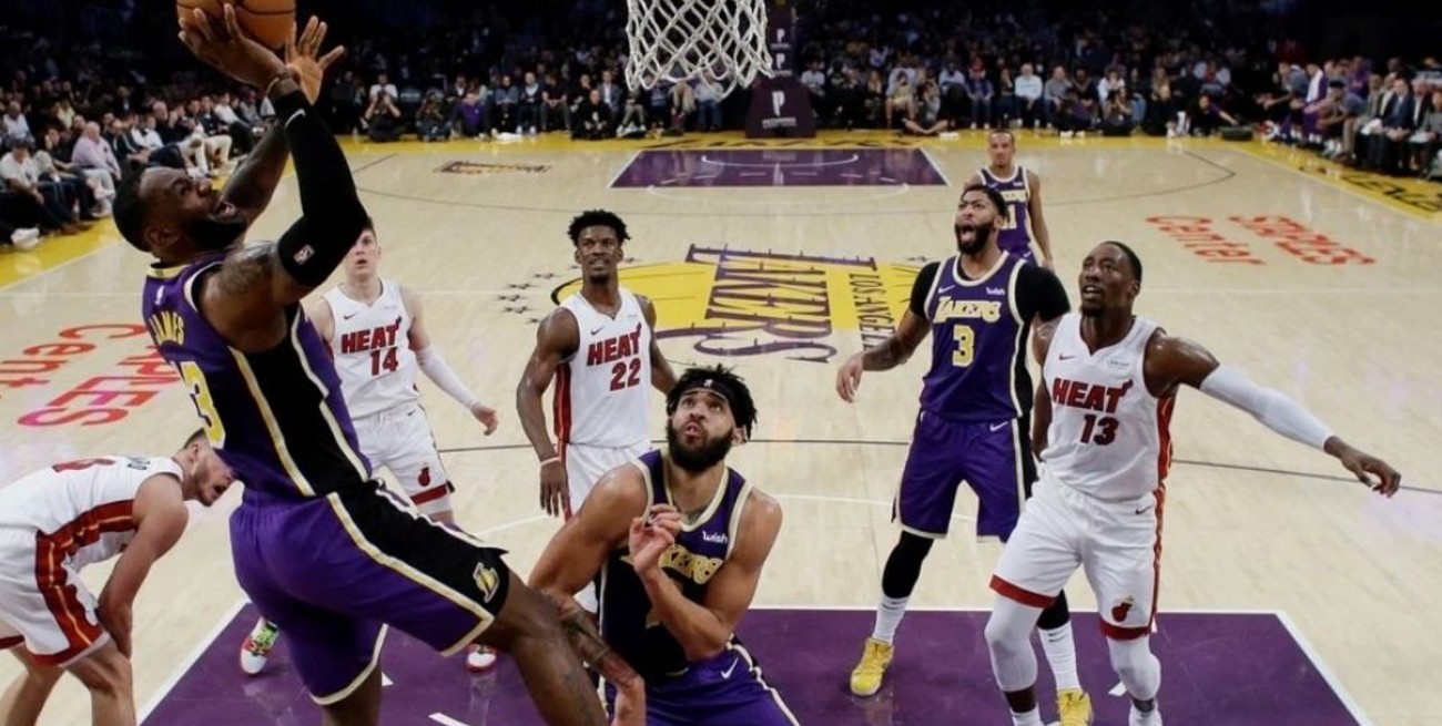 Los Angeles Lakers-Miami Heat animan la primera final de la NBA de básquetbol