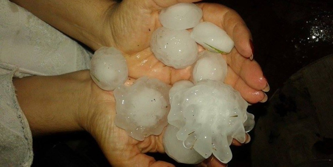 Una fuerte tormenta con granizo afectó a la provincia de Mendoza