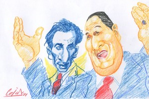 Ilustración Lucas Cejas Enrique Santos Discépolo y Juan Domingo Perón. El eje que mueve la provincia, también Argentina, es: peronismo sí, peronismo no. Desde febrero de 1946, acaso desde octubre de 1945.