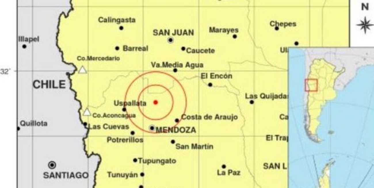 Un sismo de magnitud 4.7 hizo temblar Mendoza y San juan