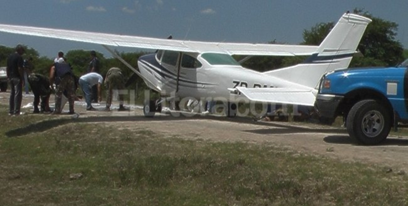 Avioneta con 286 kilos de marihuana