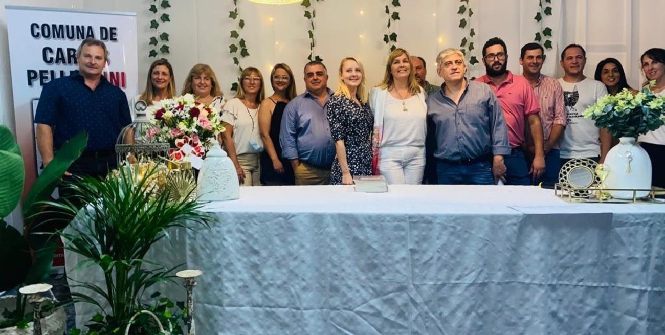 Bordigoni asumió su tercer mandato como presidente comunal de Carlos Pellegrini