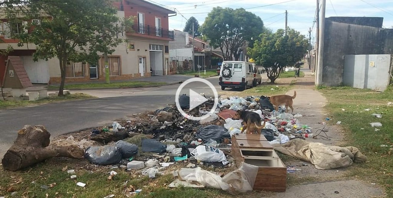 Cuando la desidia se hace costumbre: un basural en plena vía pública en barrio Mayoraz