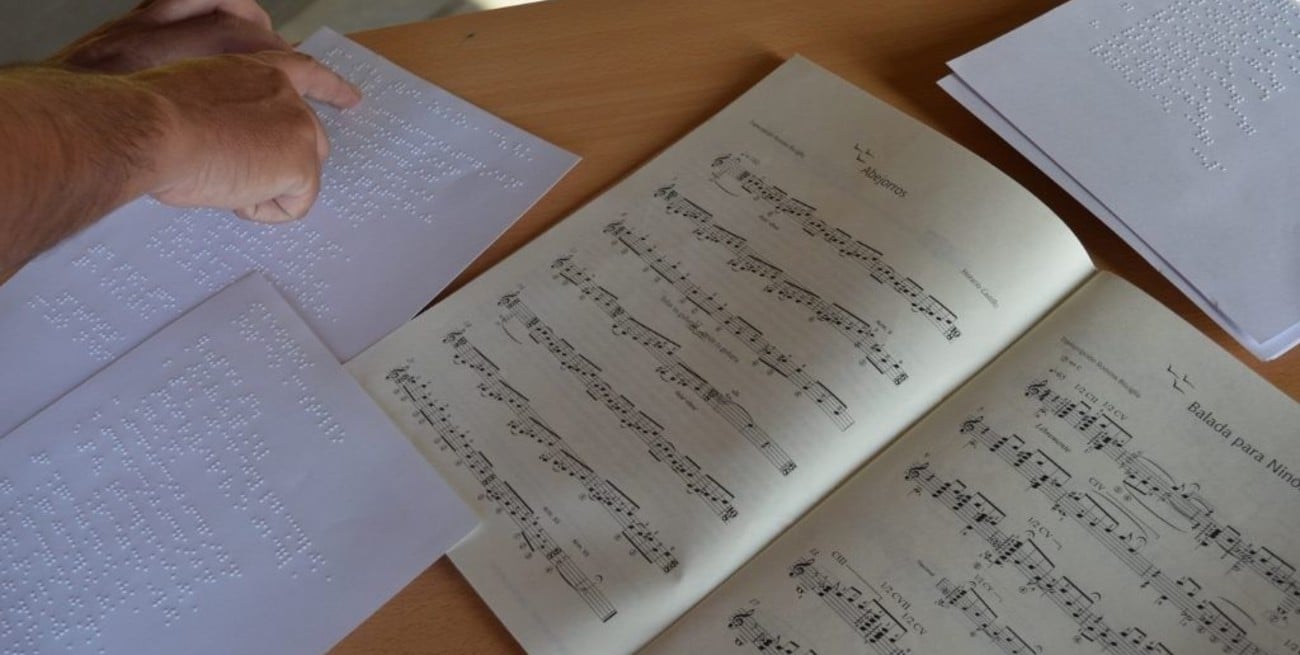 Biblioteca de Partituras en Braille: única en el país y está en el Liceo Municipal