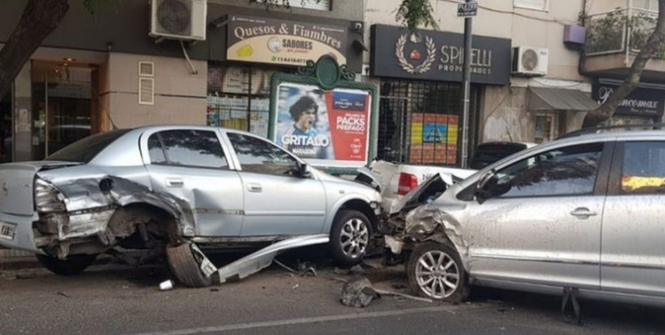 Se quedó dormido al volante y provocó un triple choque en ciudad de Buenos Aires