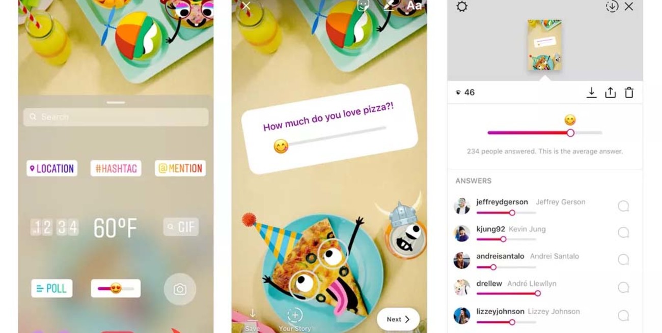 "Emoji slider", lo nuevo de Instagram