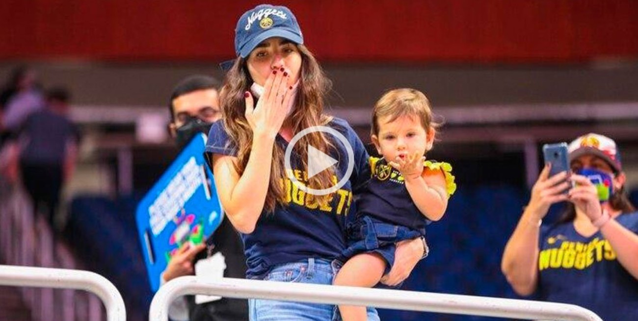 Video: la reacción de la hija de Campazzo al ver a su papá en la pantalla del estadio