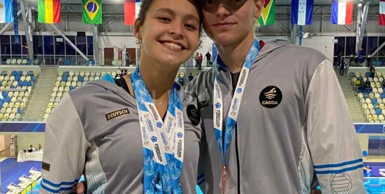 Sudamericano de Natación: los santafesinos Amione y De Frutos se trajeron seis medallas 