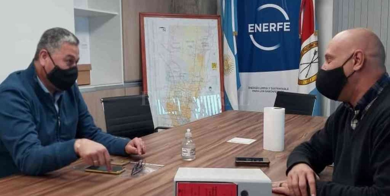 Reunión en Enerfe para avanzar con las obras de gas natural en San Jerónimo del Sauce