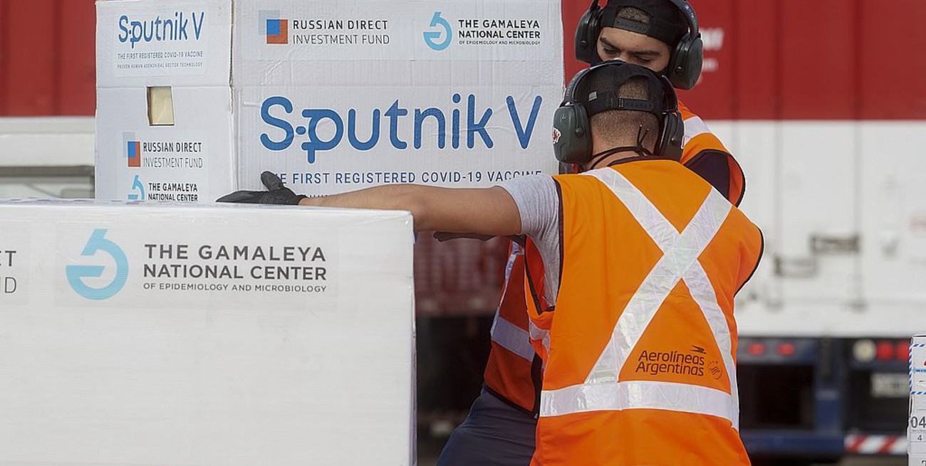 Llegaron otras 550.000 dosis del segundo componente de Sputnik V