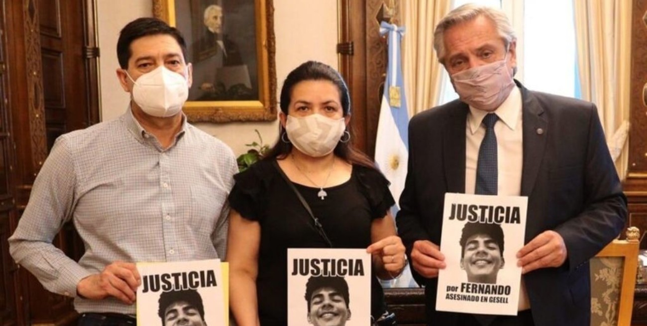 Alberto Fernández recibió a los padres de Fernando Báez Sosa
