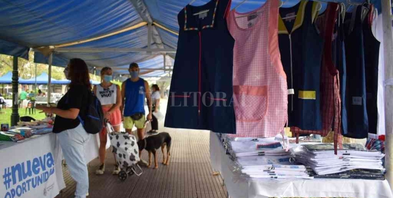 Rosario: feria especial en plaza Pringles para armar la mochila