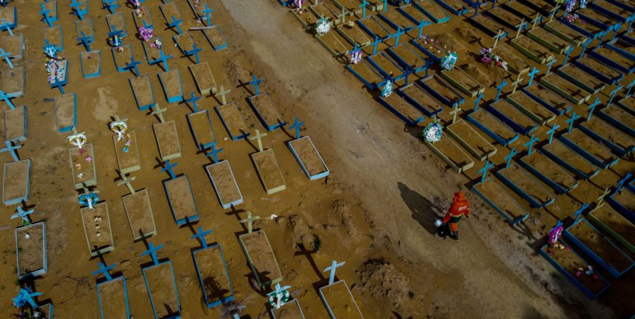 Brasil superó las 560 mil muertes por coronavirus