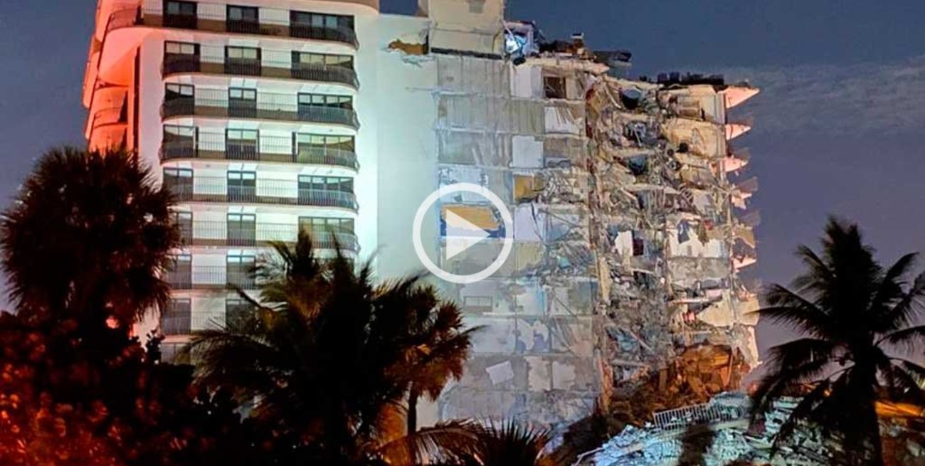 Impactantes imágenes del edificio que colapsó en Miami