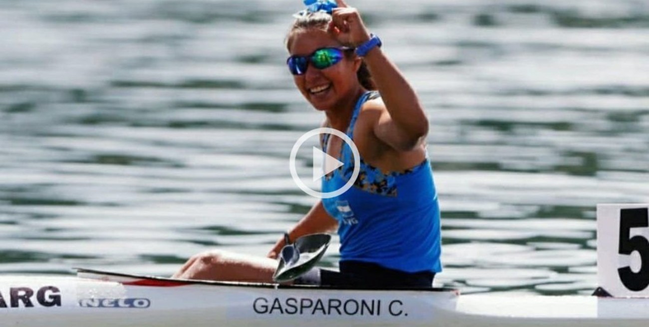 Constanza Gasparoni, con dos medallas doradas en Cali 2021, va por más en el canotaje internacional