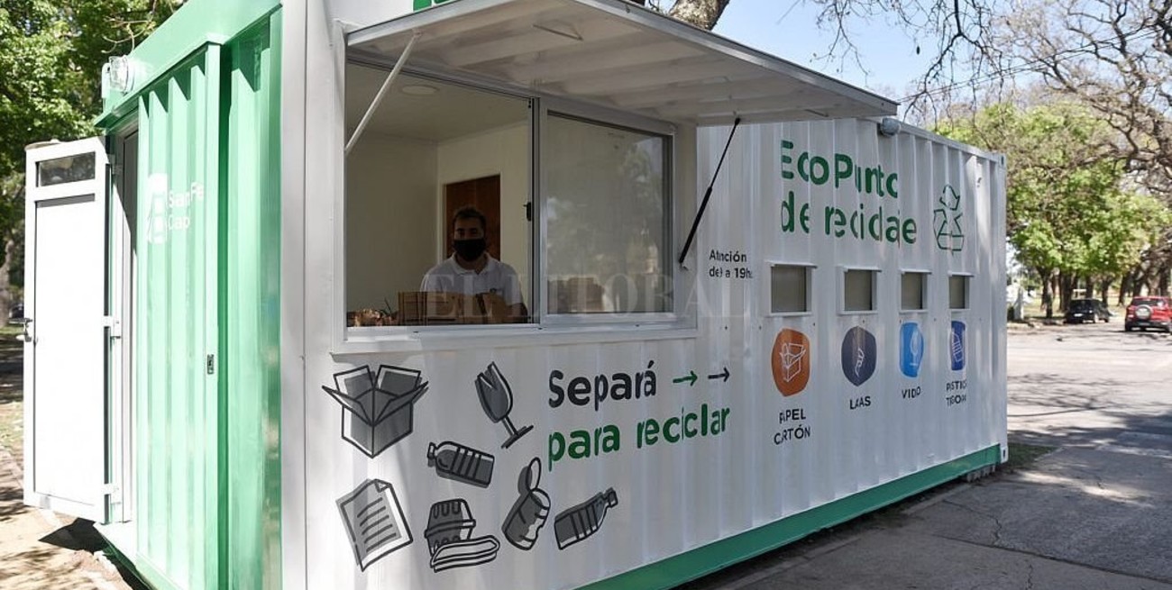 Se recolectaron más de 2 mil kilos de materiales en los Eco Puntos de la ciudad de Santa Fe