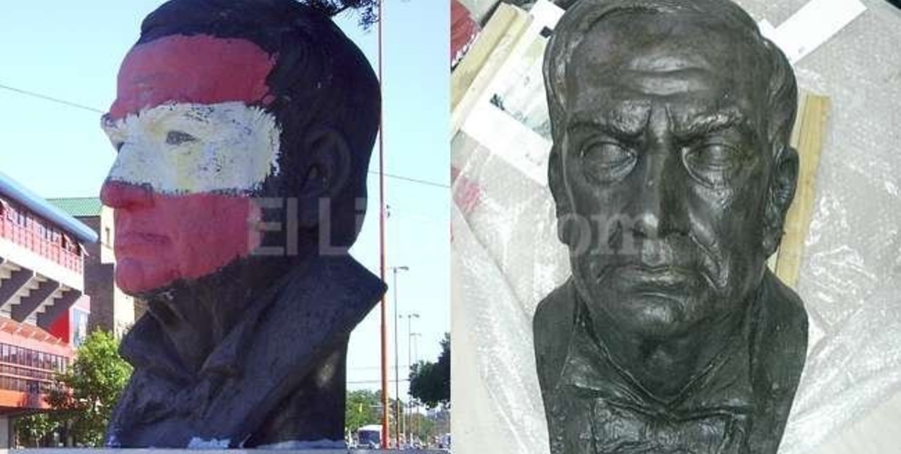 Finalizó la restauración de 11 esculturas en plazas y paseos