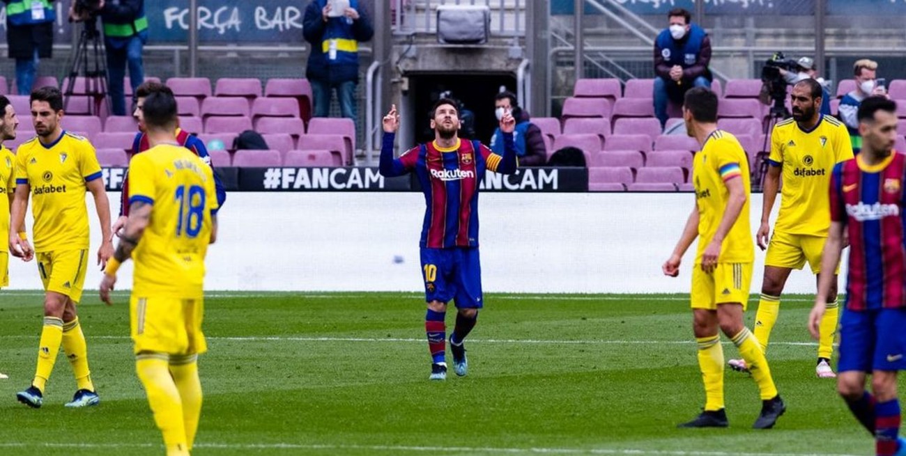 Messi se convirtió en el jugador del Barcelona con más partidos en la liga española