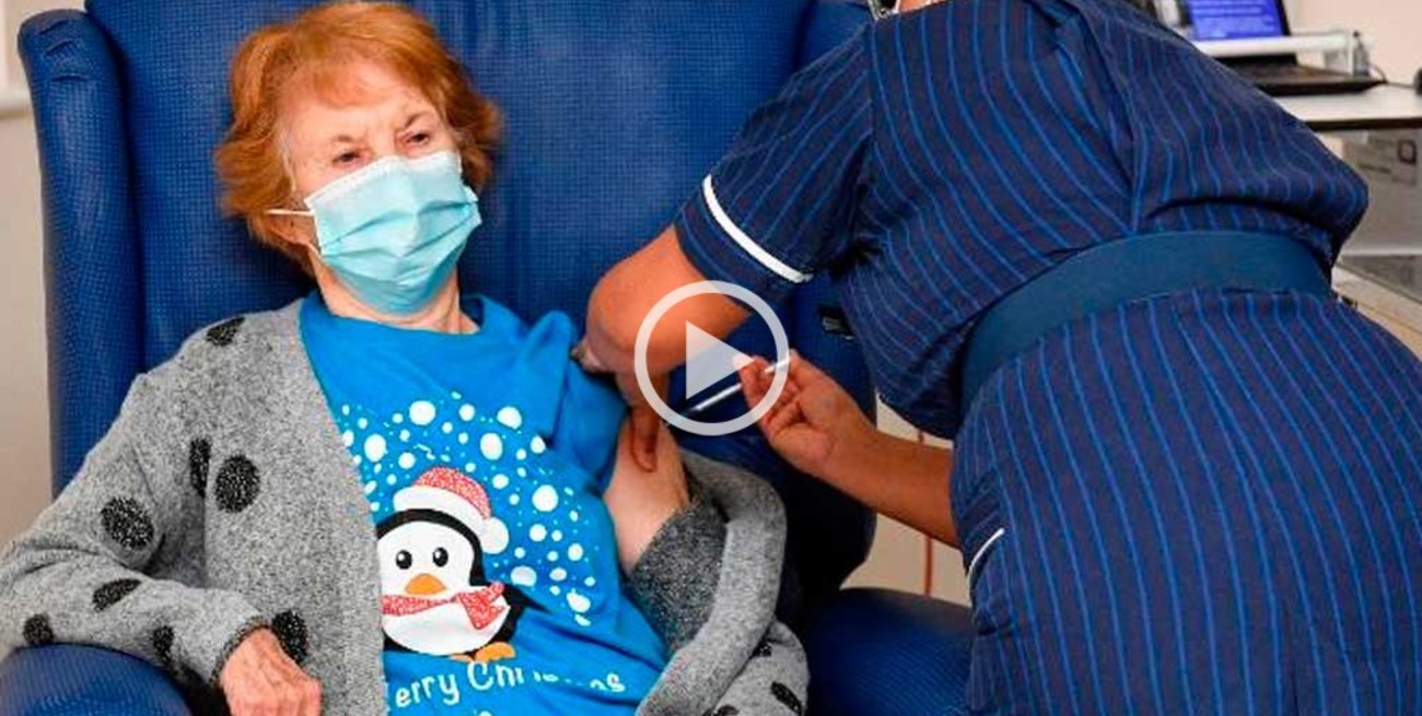 Momento histórico: británicos reciben la vacuna contra el Covid-19