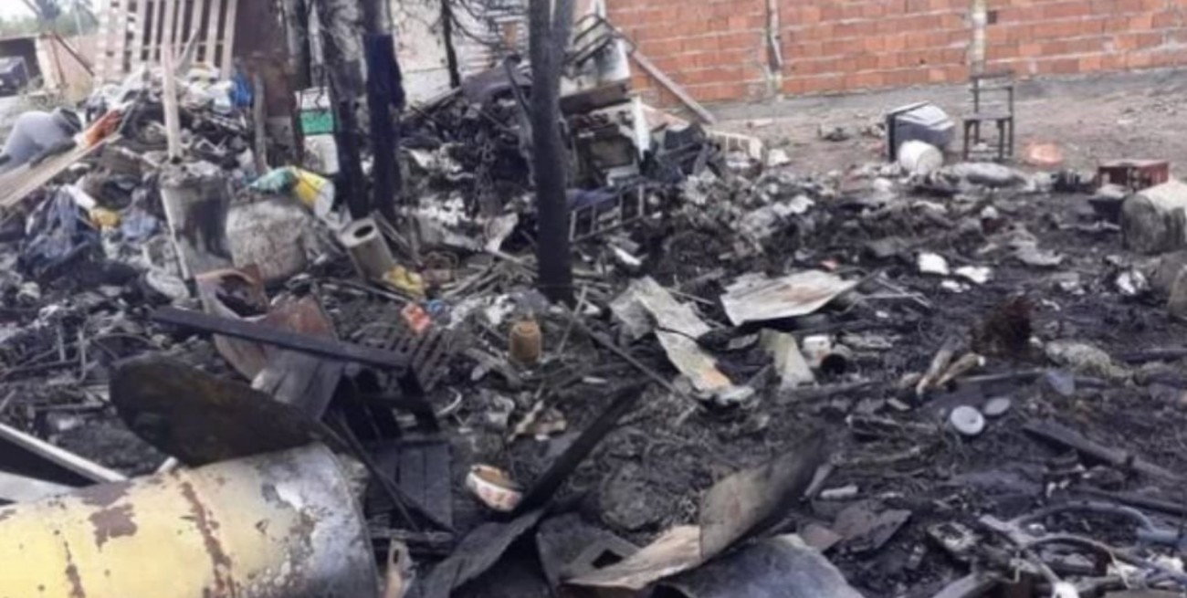 Corrientes: quiso calentar agua para el mate y quemó un depósito