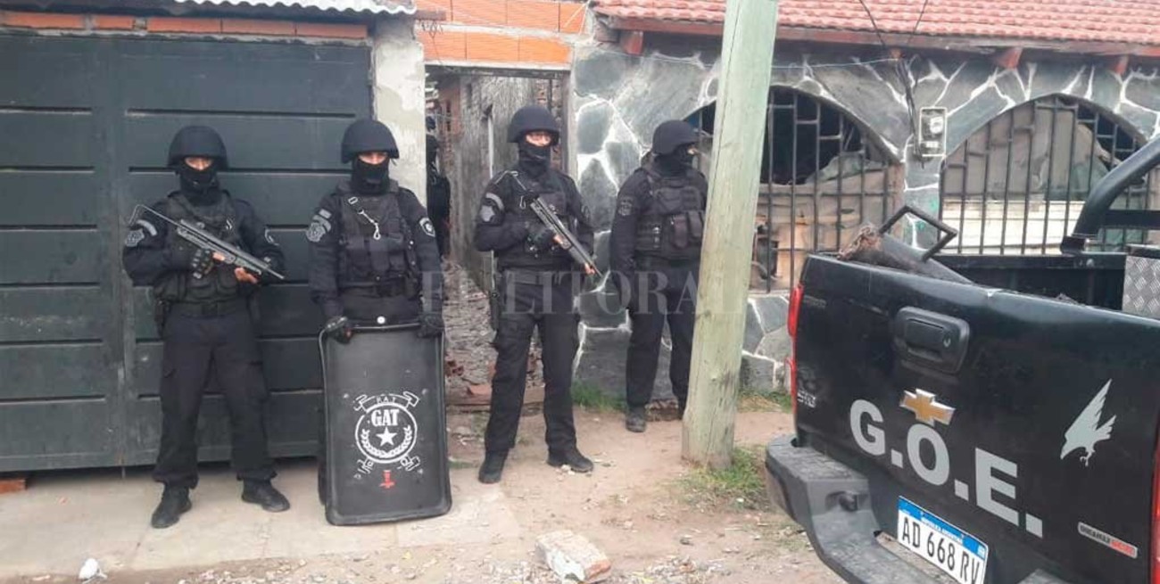 Poderosa banda cayó  en barrio Barranquitas 