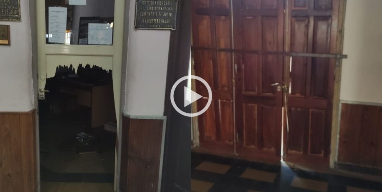 Vandalismo en la vecinal de Fomento 9 de Julio