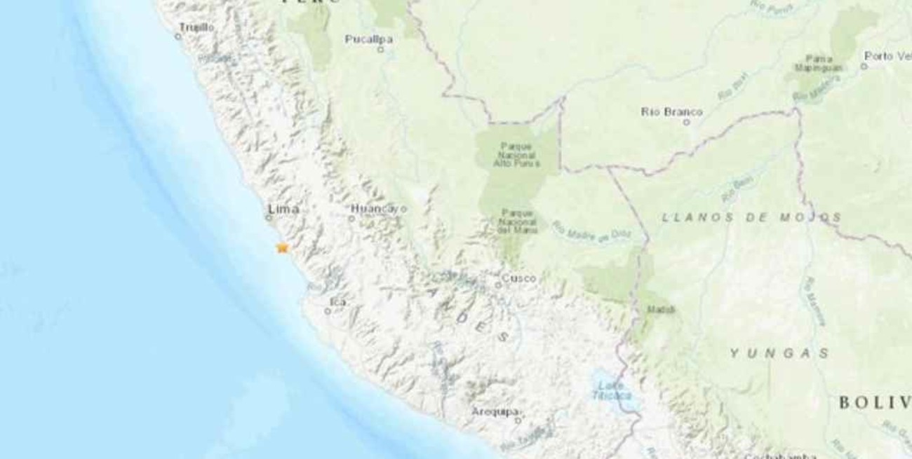 Un sismo de 6 grados de magnitud se registró en Perú 