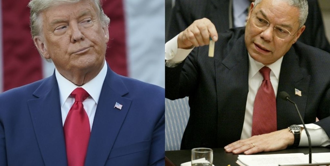 Donald Trump cuestionó al fallecido Colin Powell