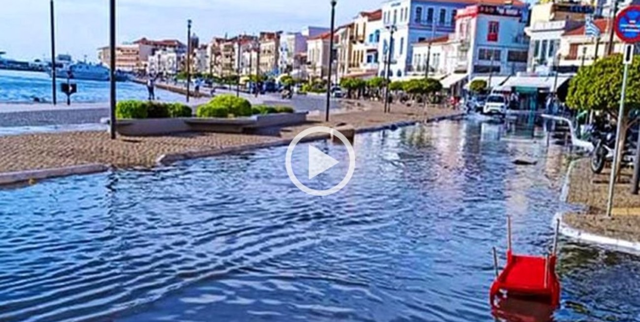 Impactantes videos del tsunami que afectó a Turquía y Grecia