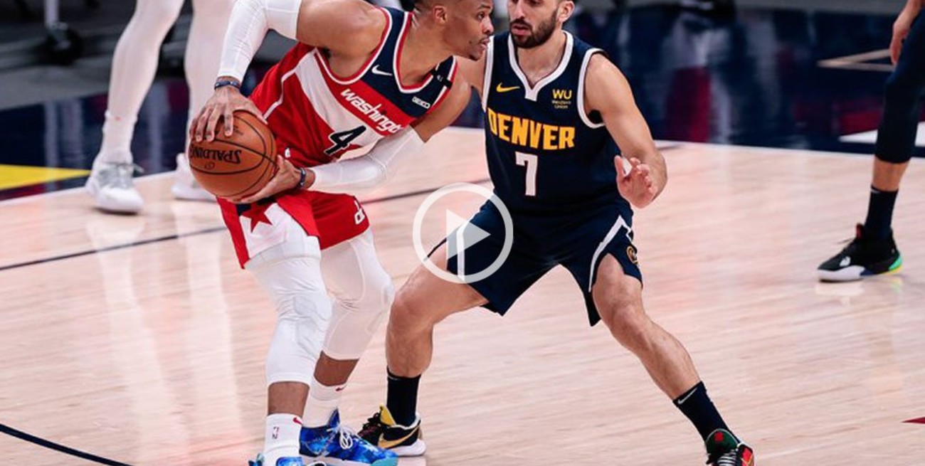 Campazzo no pudo en el tiro final y Denver cayó con Washington