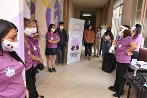 Guillermo Di Salvatore En la nueva sede de calle Zavalla al 3351, se homenajeó a Daniela Cejas. Hubo familiares e integrantes de la Asociación Civil.