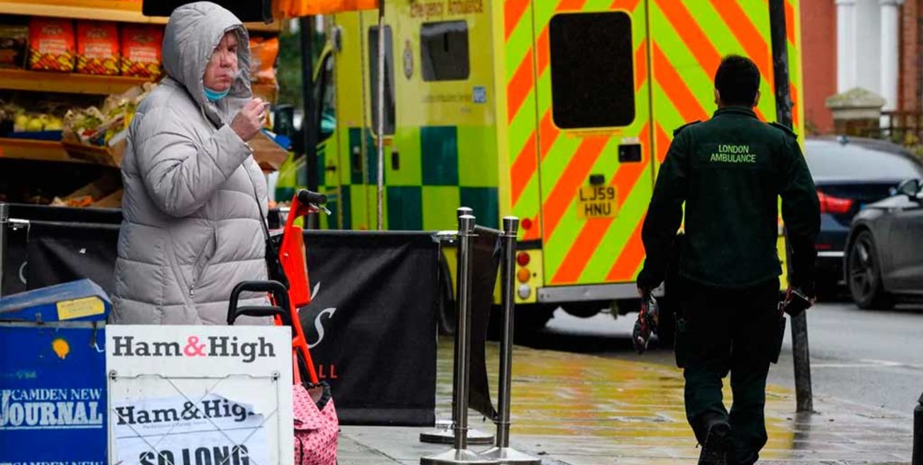 Reino Unido registra la cifra diaria de muertos por coronavirus más alta desde abril