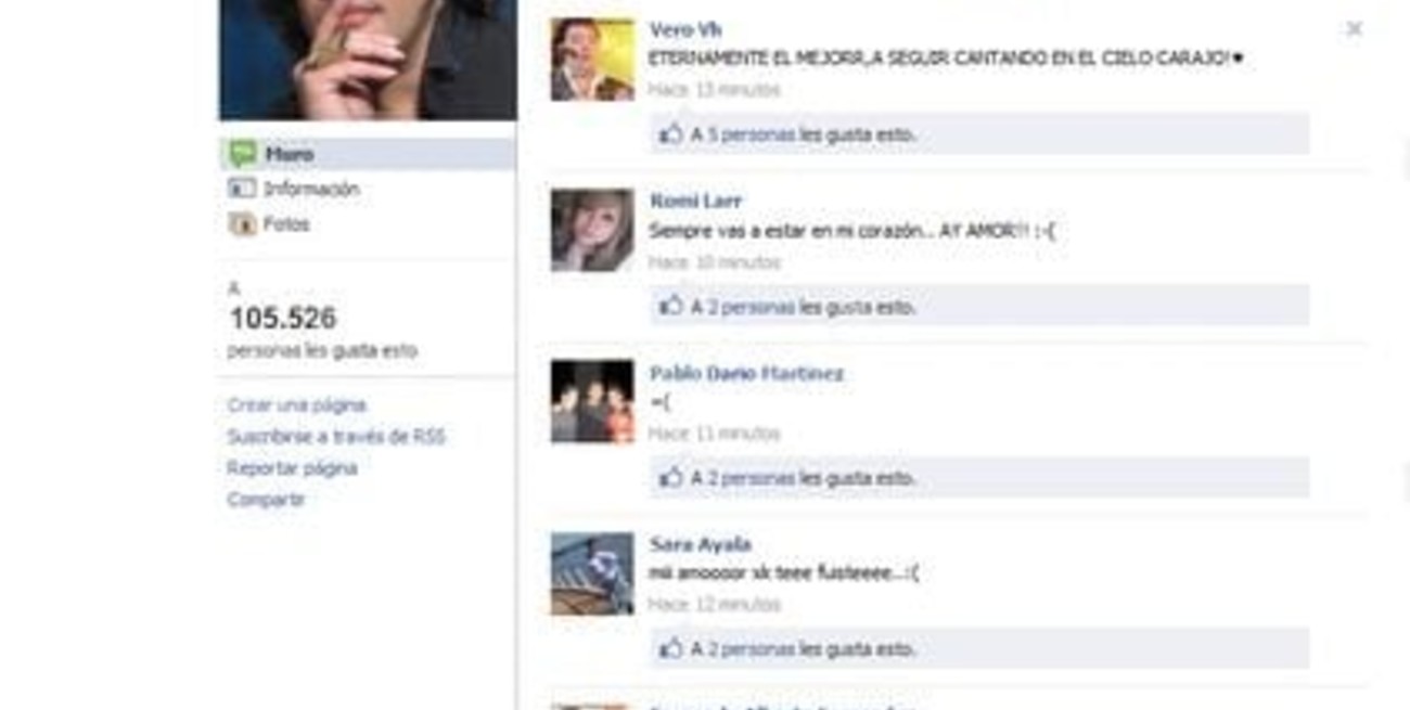 Afecto y cariño dejan sus fans en su muro de Facebook