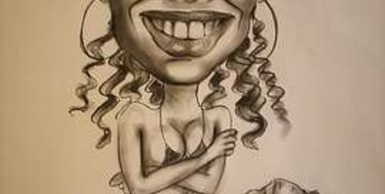 Una santafesina creó un cuadro para Maradona