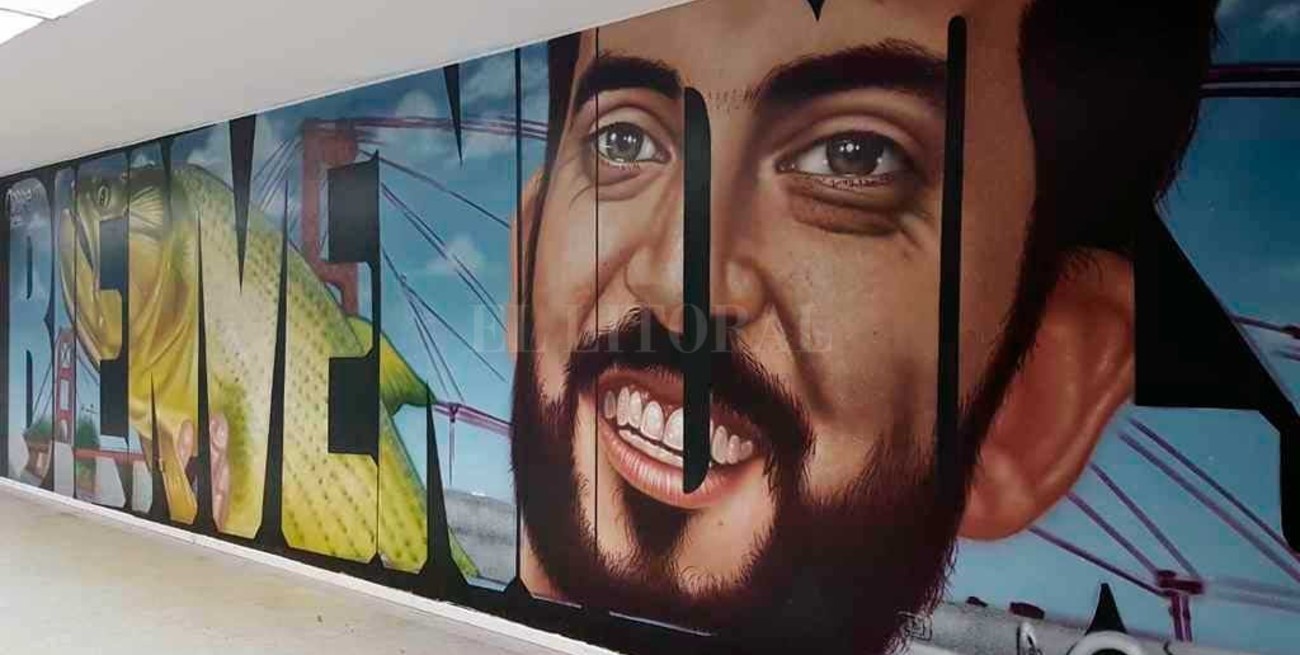 El presidente Macri felicitó a "Niño de Cobre" por sus murales