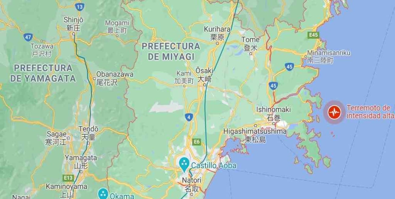 Un terremoto de 7,2 sacudió el noreste de Japón y hay alerta de tsunami