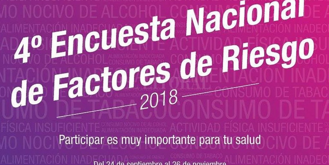 La 4ª Encuesta Nacional de Factores de Riesgo está en marcha
