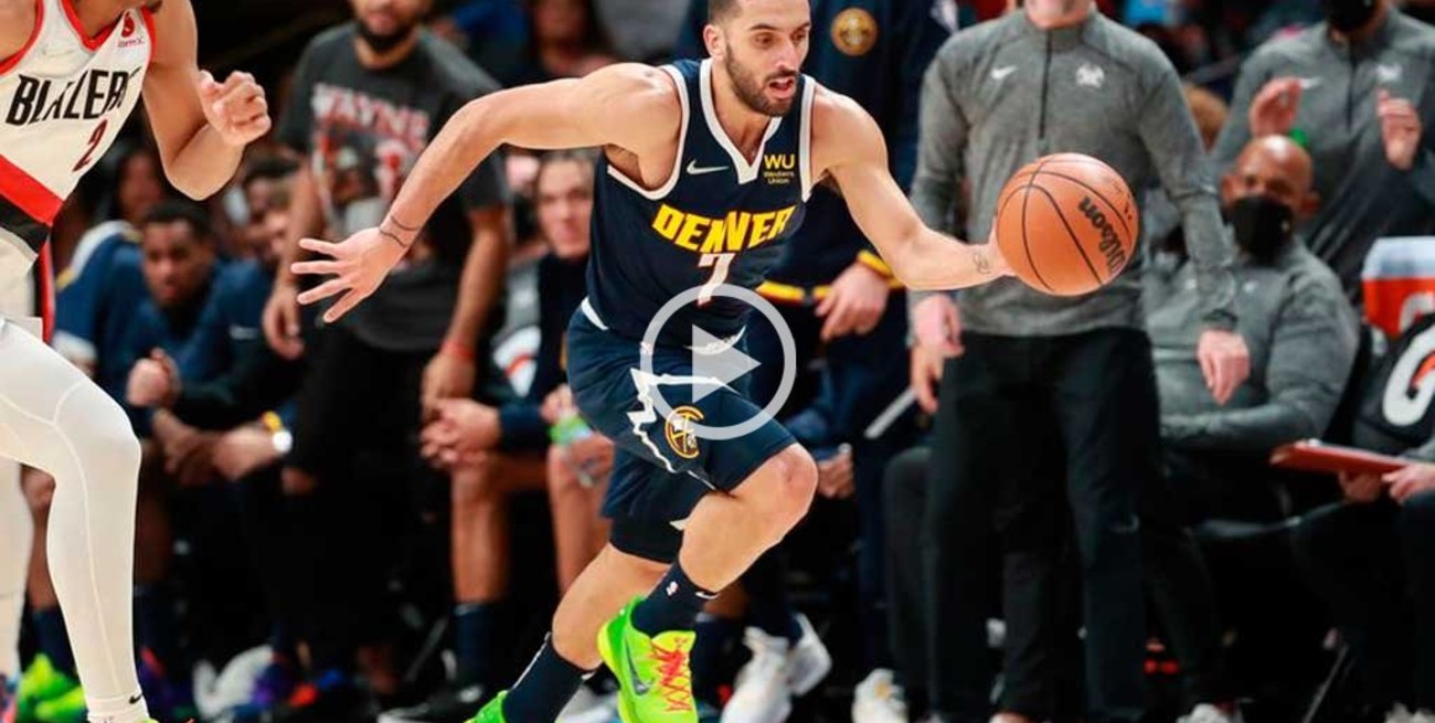 Video: robo y caño espectacular de Campazzo para la victora de Denver ante Portland