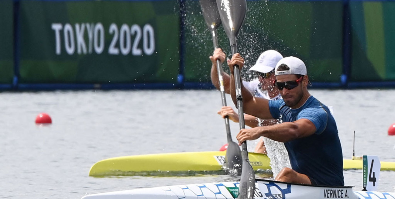 Agustín Vernice se metió en la semifinal del K1 1000 metros