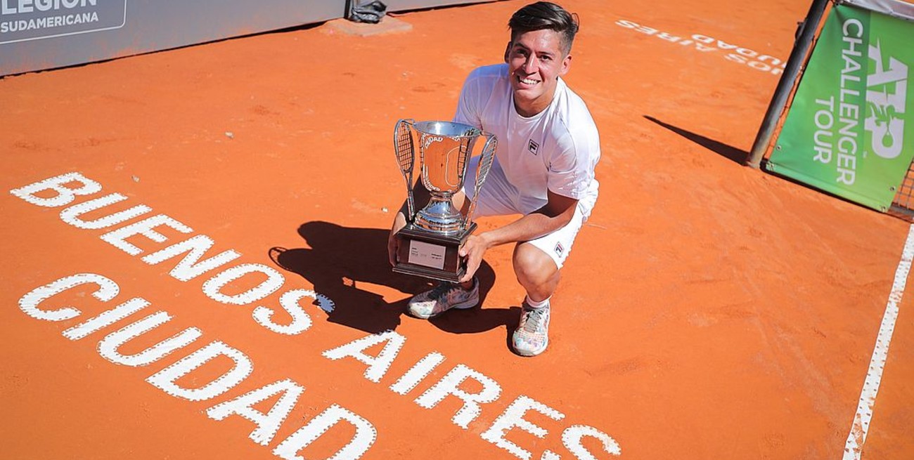 Sebastián Báez ganó el torneo de Buenos Aires y sumó su quinto Challenger del año