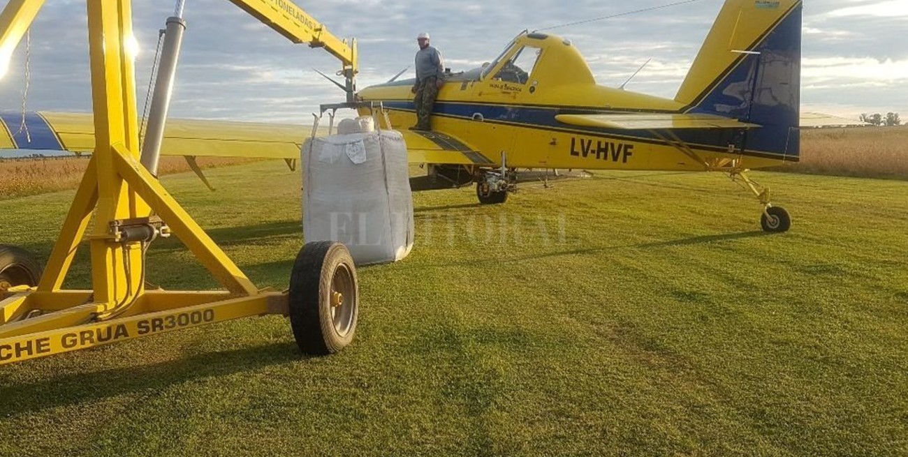 Crece un 40 % la siembra con aviones