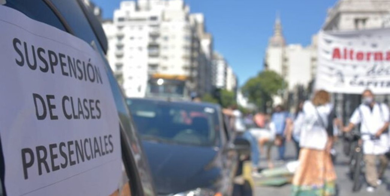 Nuevo paro docente en CABA contra la "insistencia del gobierno porteño en mantener escuelas abiertas"