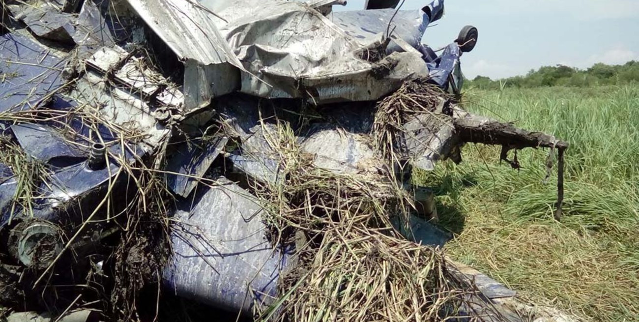 Se estrelló un avión fumigador en Colonia San José 