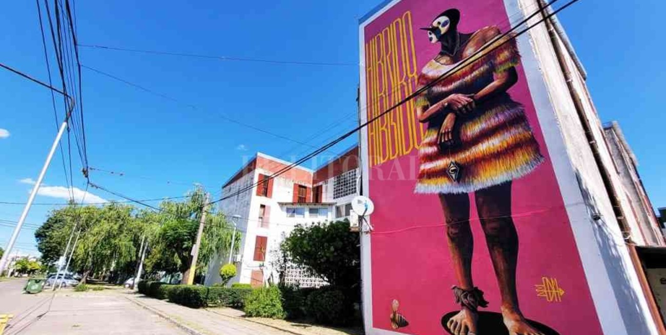San Lorenzo sumó un imponente mural a su serie de arte urbano