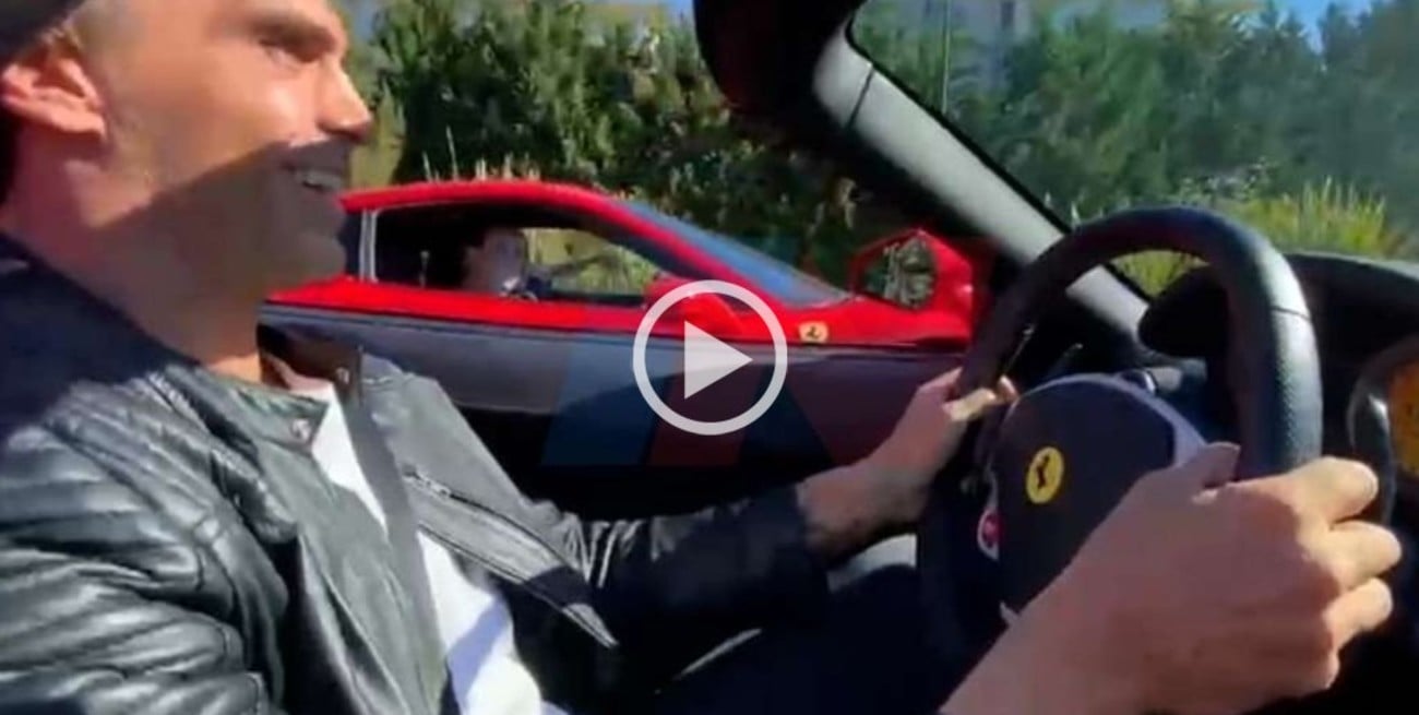 Video: cuatro hombres se grabaron corriendo una picada con dos Ferraris en pleno Nordelta
