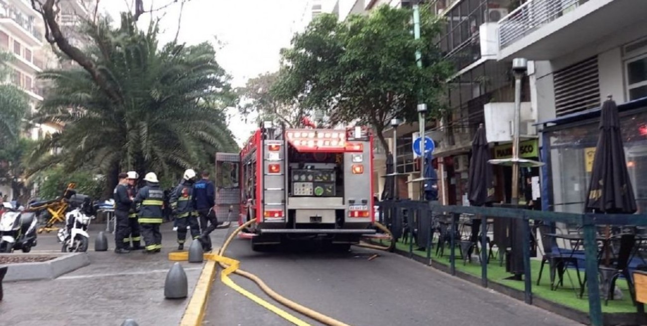 Video: susto por un incendio en Palermo