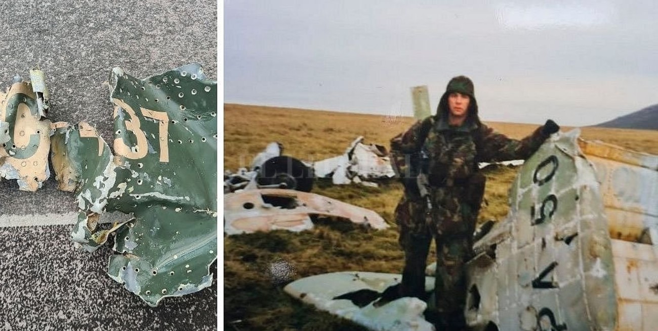 Un exsoldado británico restituirá restos de un avión argentino derribado en Malvinas