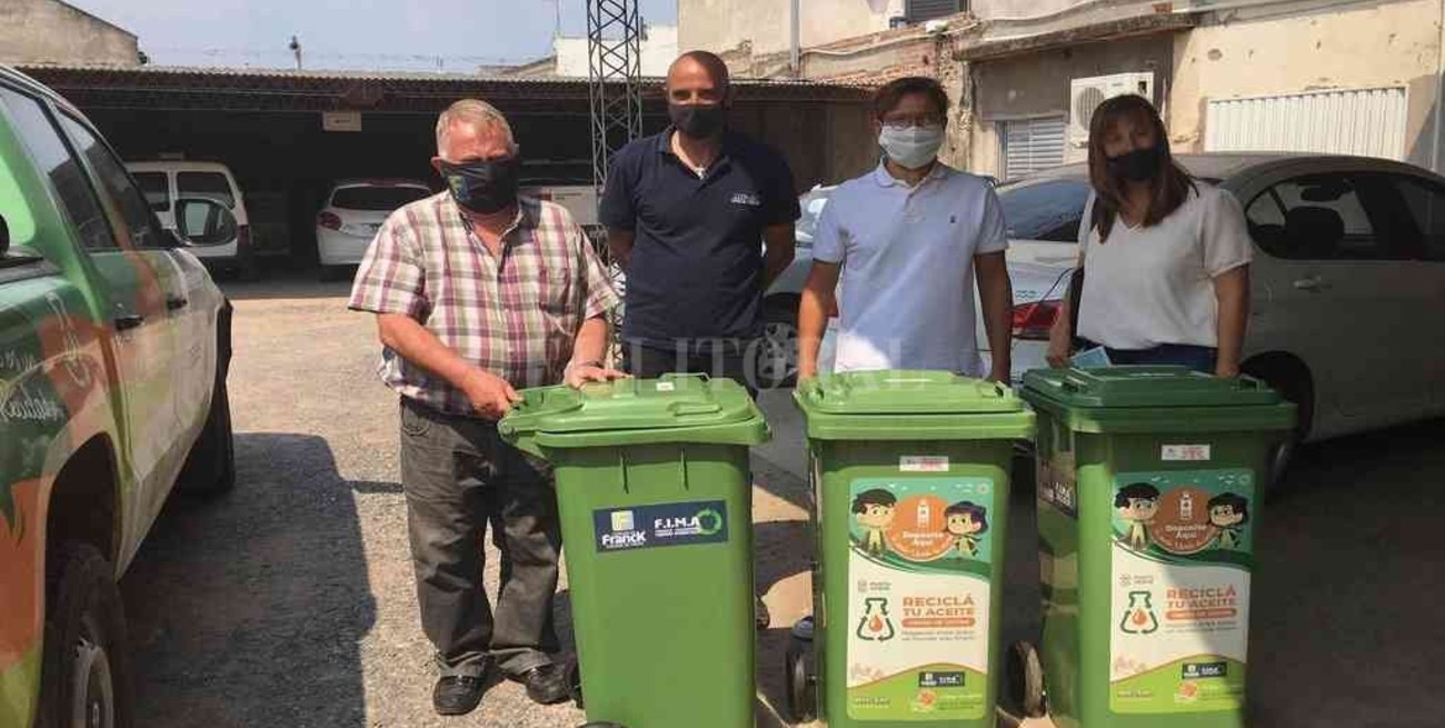 La campaña "Reciclá tu Aceite" llegó a Franck con nuevos puntos verdes