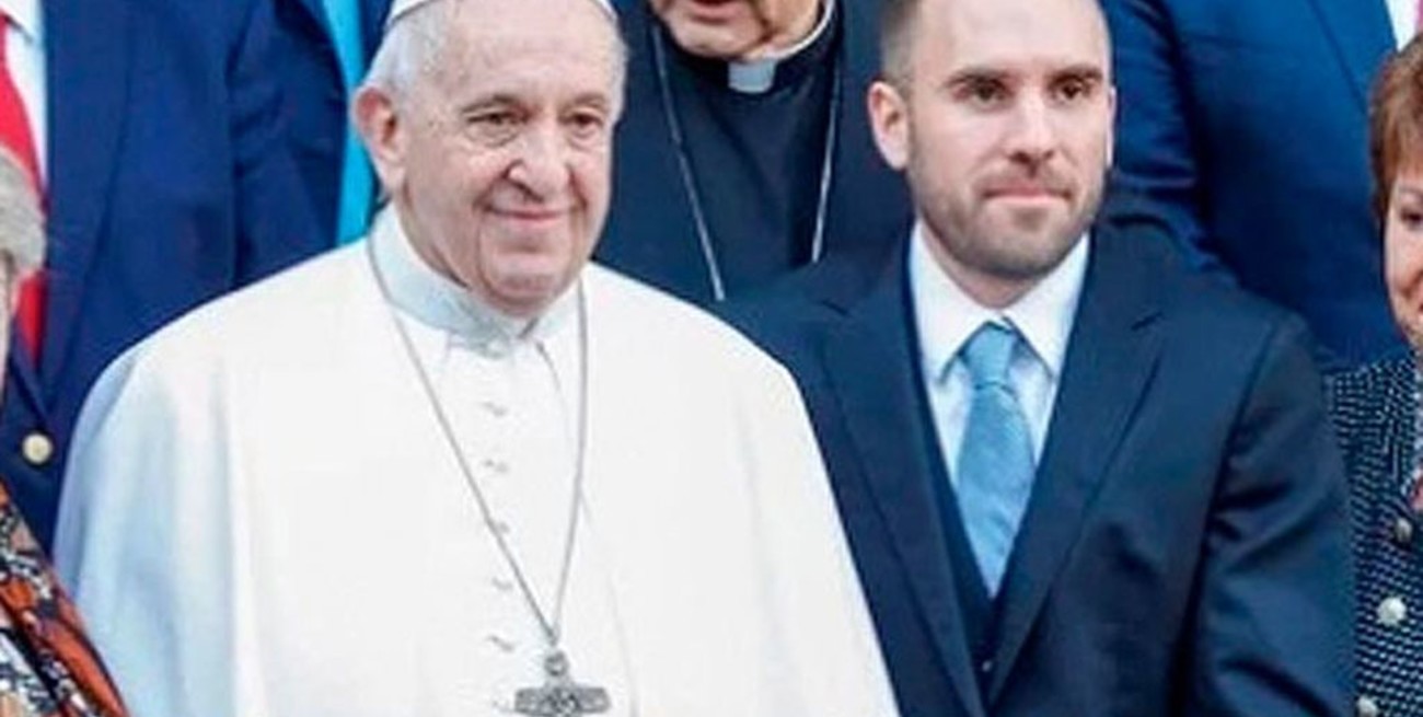 El papa Francisco recibirá este miércoles al ministro de Economía Martín Guzmán